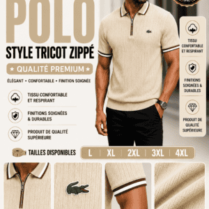Polo Lacoste Beige-crème