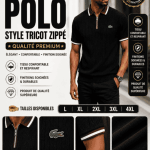 Polo Lacoste Noir
