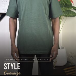 T-shirt Oversize Vert– Coupe large