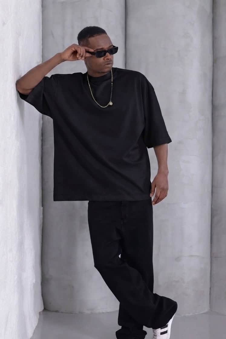 T-shirt Oversize Noir – Coupe large