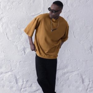 T-shirt Oversize Moutarde – Coupe large